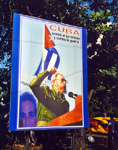 Castro is contra het terrorisme en contra de oorlog